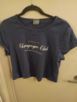 Arula Champagne Club Crop Tee