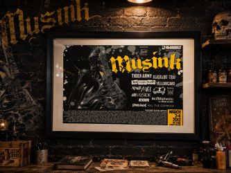 2012 Autographed Musink Poster with Frame