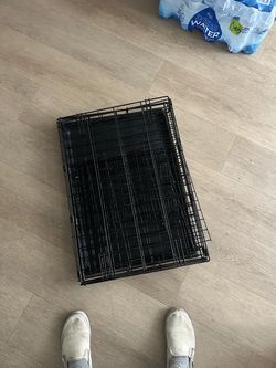 Black Wire Dog/ cat Crate with Tray
