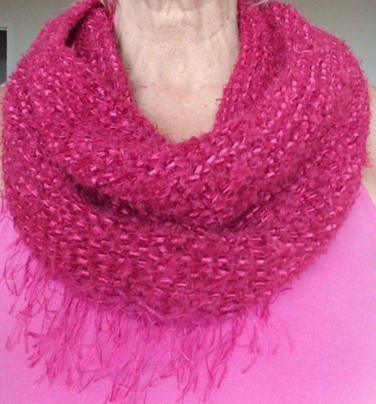 Hand Knitted Cowl Neck/tube Scarf