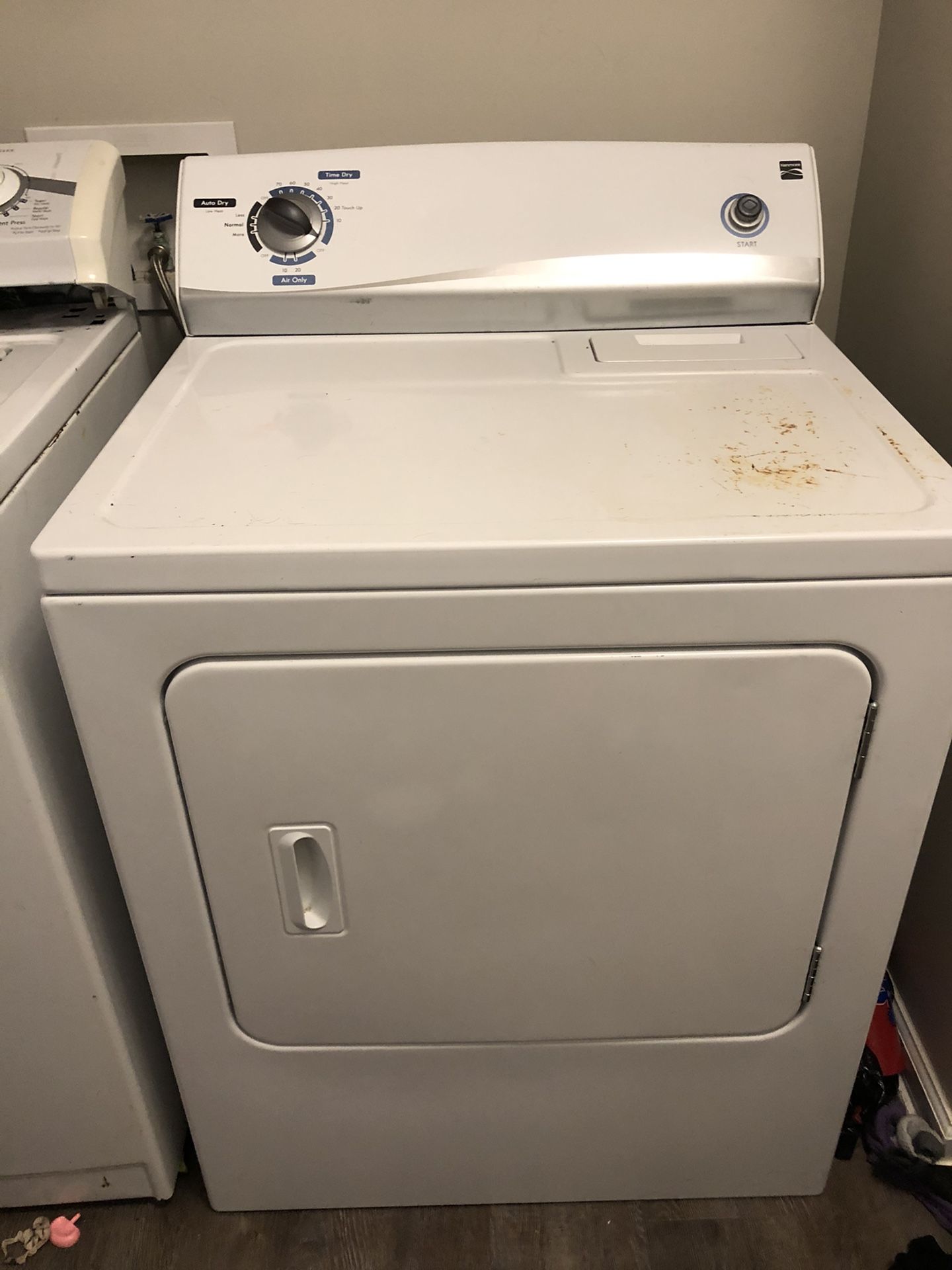 Kenmore dryer, White