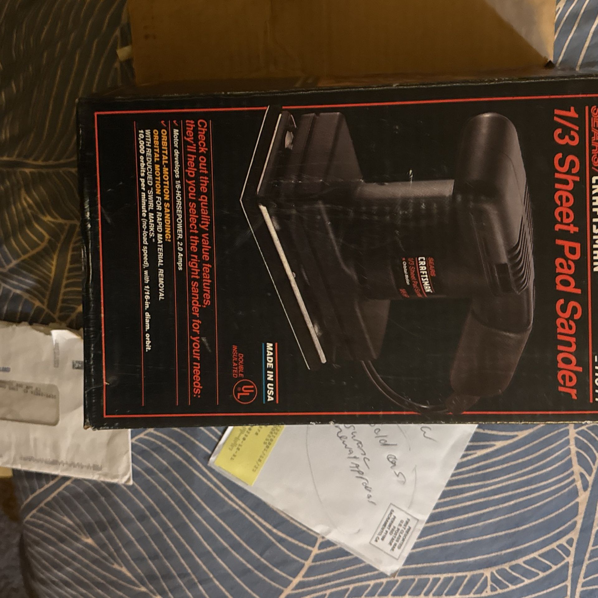 Craftsman's heavy duty 1/3 Sheet Pad Sander