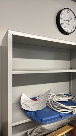 Hon metal bookcases. Two