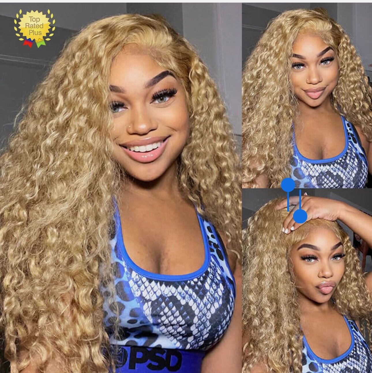 “34” human hair wig