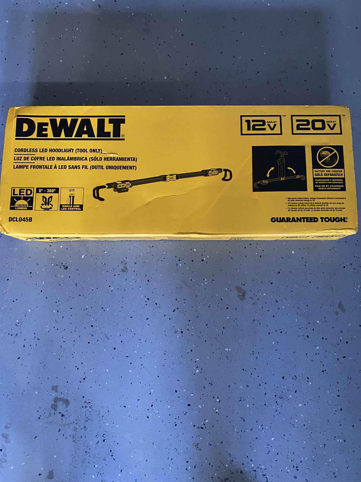 DeWalt 12V/20V MAX Cordless Hood Light (Tool Only) – DCL045B