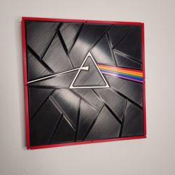 3D Printed Dark Side of the Moon Wall Art