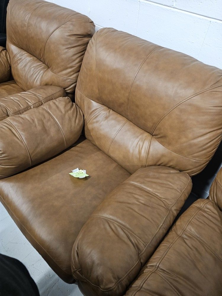Brown Leather Recliner 