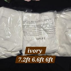 Ivory Arch Covers Spandex  New 3 Pack Party Decorations. 7.2ft 6.6ft 6ft