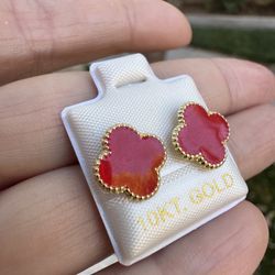 Broquel De Oro 10k Tono ROJO. 