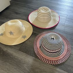 Toddler Girl Hat Bundle, Barely Worn 