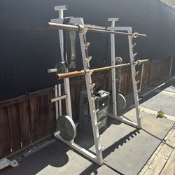 Squat Rack/Barbell And Weight Storage