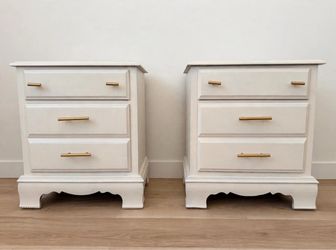 Off-white Nightstands - Pair