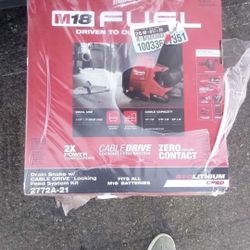 M18 FUEL 18-Volt Lithium-Iron Cordless Plumbing Drain Snake Auger Kit with w/ CABLE DRIVE & 5/16 in.