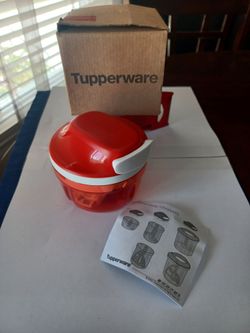 Tupperware Supersonic pull cord compact chopper-New