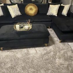 Sectional And Ottoman 