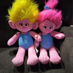 2 Trolls Build-a-bear 24” plushies 