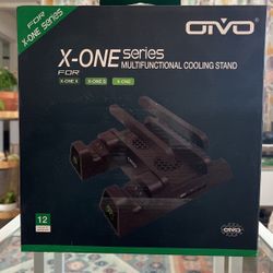 OIVO Vertical Cooling Stand Compatible with Xbox ONE X/ONE S/Regular ONE, Cooler Cooling Fan with 2PACK 600mAh Batteries,Games Storage, Dual Controlle