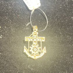 10k 5.1grms Anchor Jesus Pendant