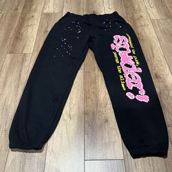 Sp5der Black Sweatpants 