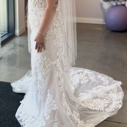 Lace Boho Wedding Dress 