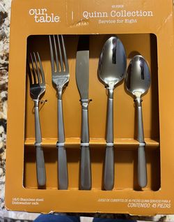 Our Table™ Quinn Sand 45-Piece Flatware Set