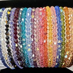 Swarovski Crystal AB 4mm Bicone Bracelet 