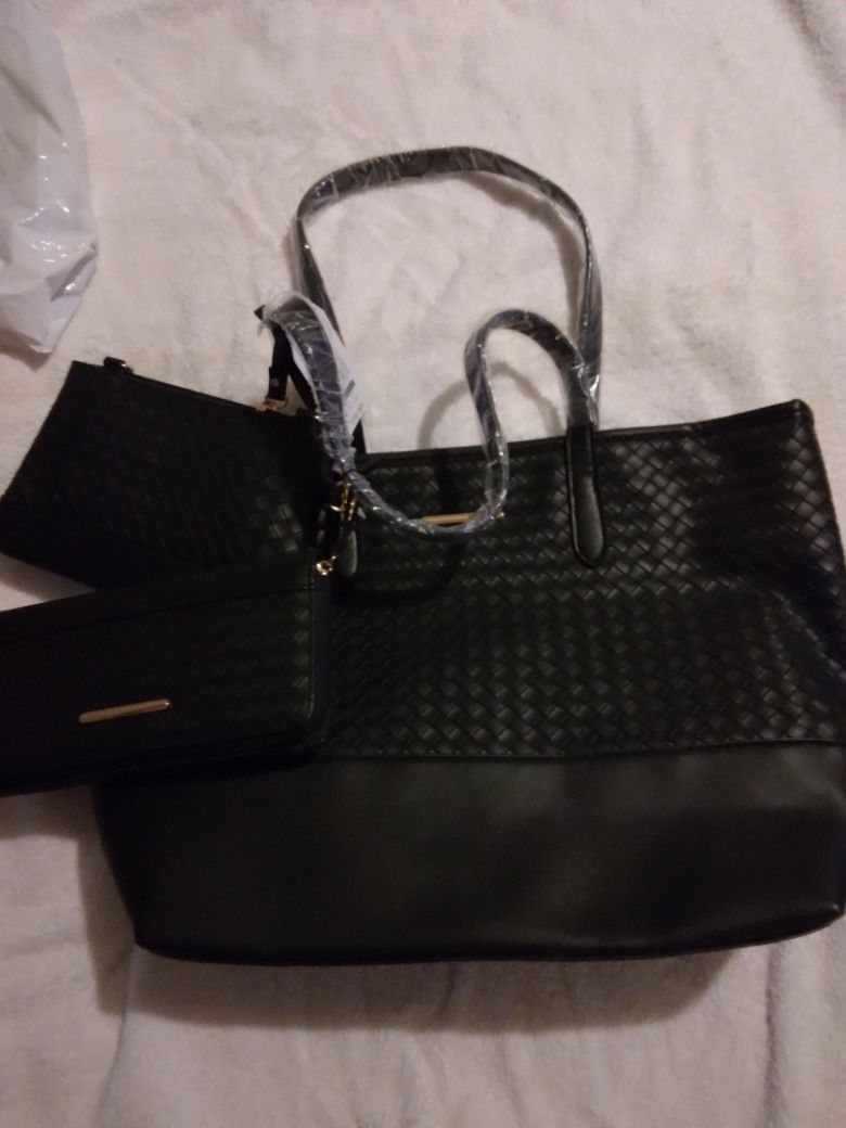 Big Black Purse, Small Purse And Wallet