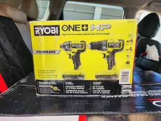 Ryobi ONE+ HP 18V Brushless 1/2 in. Drill/Driver & Impact Driver Kit w/(2) 2.0 Ah (New)