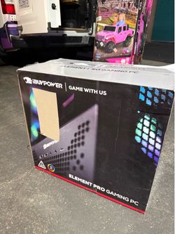 iBUYPOWER Element Pro gaming with setup brand new And     CyberPowerPC Play Ready Empty PC Case brandnew