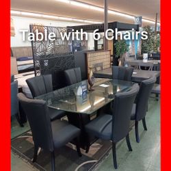 🤓 Table With 6 Chairs 