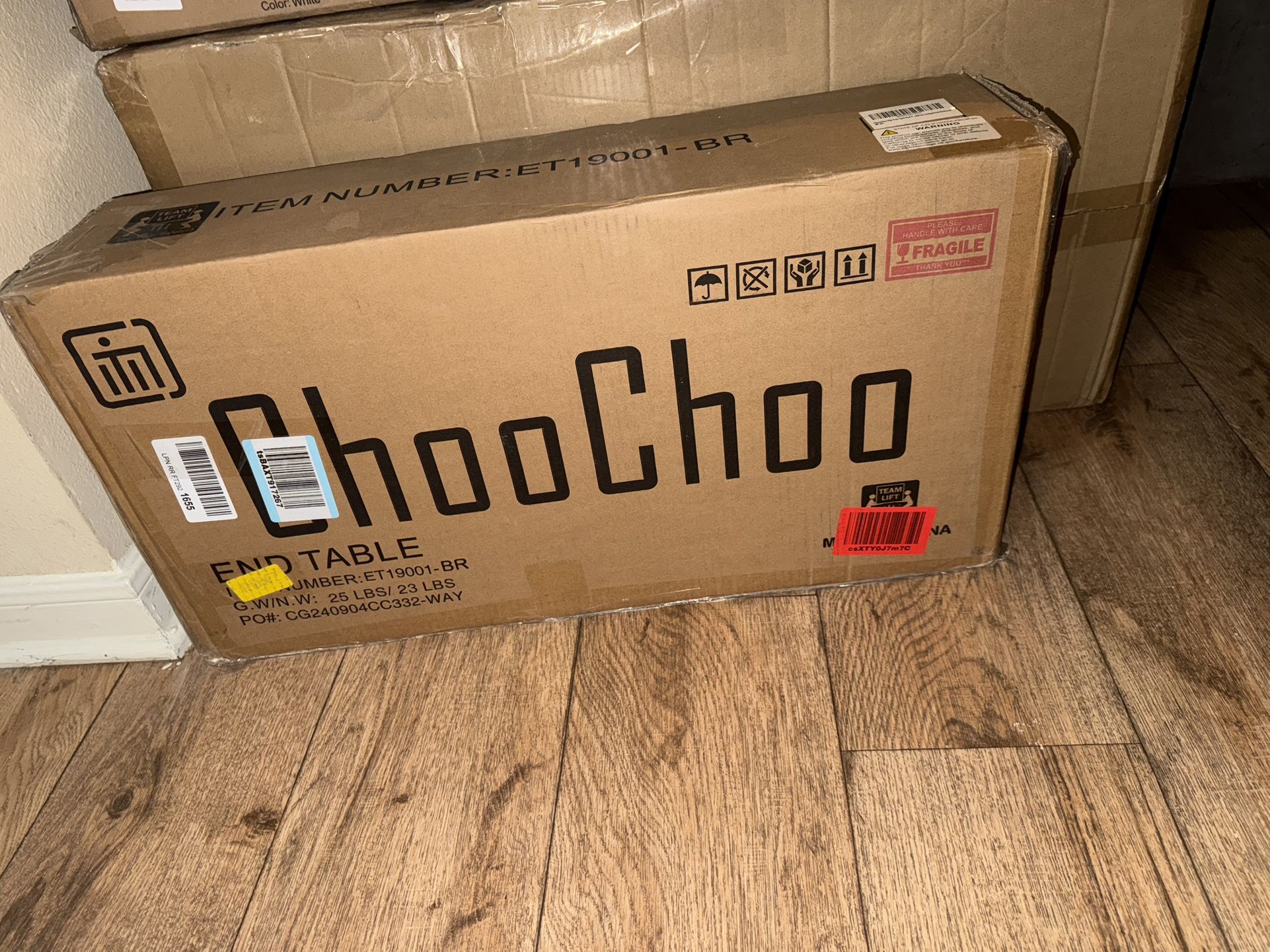 ChooChoo Flip Top End Table, Espresso