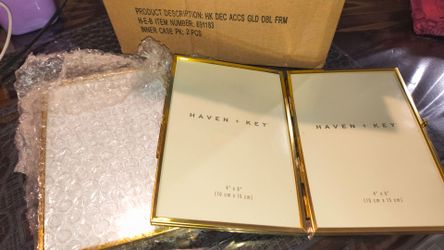 6- Haven + Key Double Sided Glass 8x6" Picture Frames