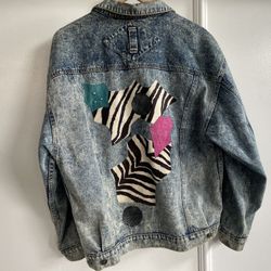 Vintage Acid Washed 80s Jeans Jacket 