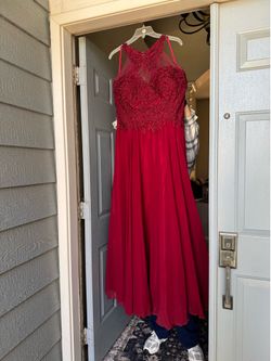 Formal red dress