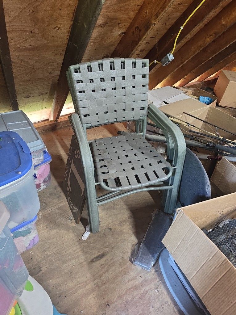 Stackable Patio Chairs Set of 4