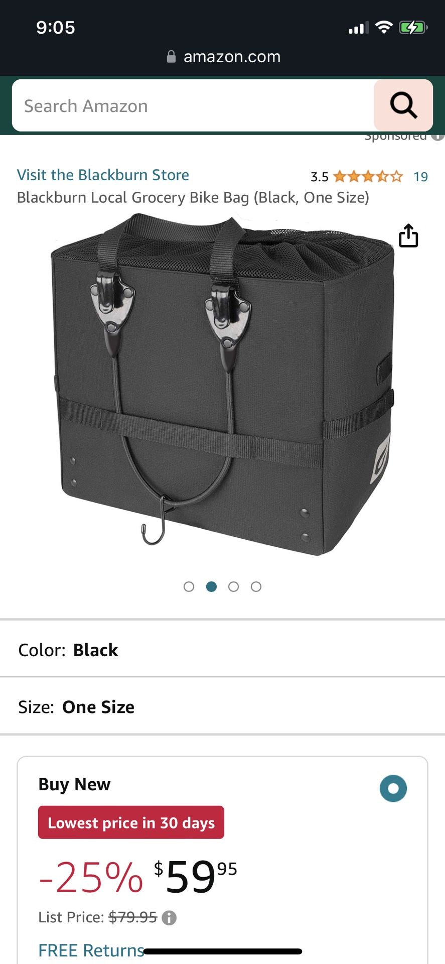 Blackburn Bike Grocery Bag