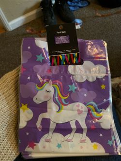Unicorn candy bags
