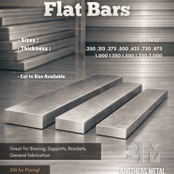 Steel Flat Bar - Various Sizes | In Stock