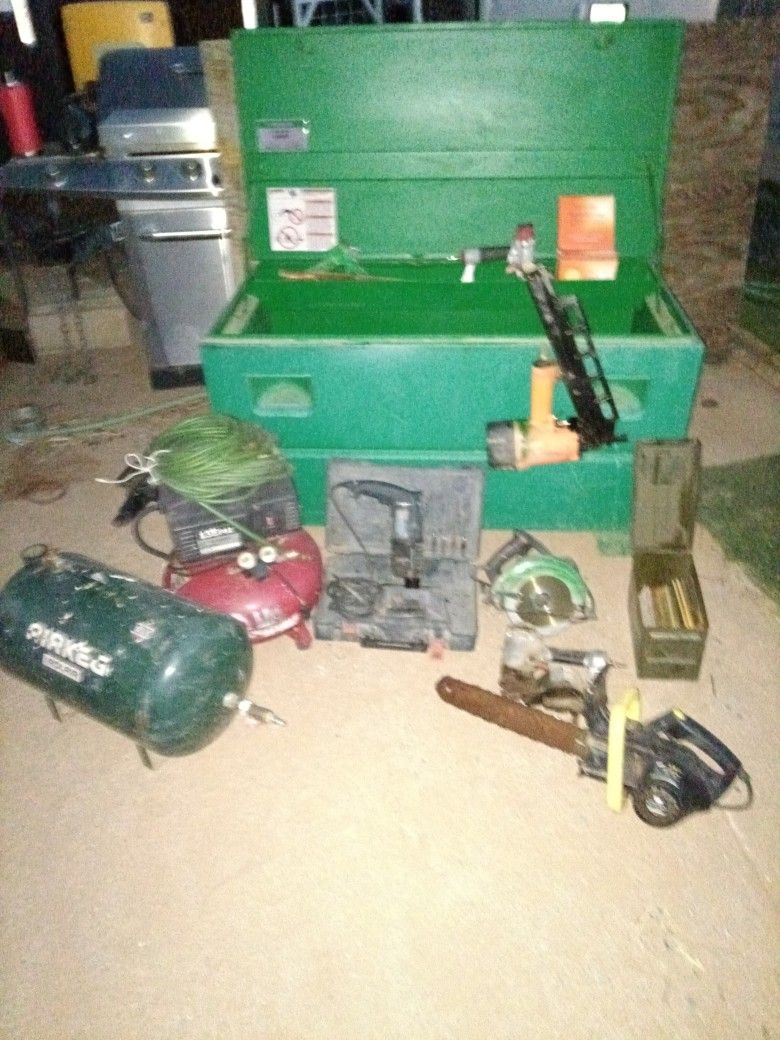 Greenlee Toolbox Chest Full Of Framing /Construction Tools