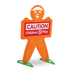 NEW Safety Man Caution Kids At Play Sign