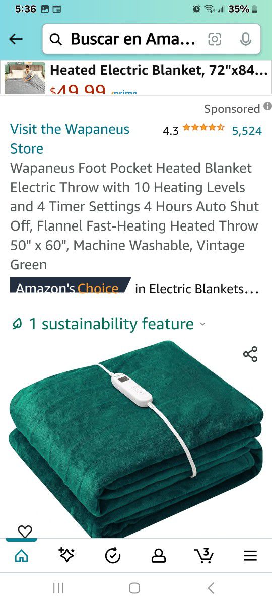 Heated Throw Blanket 