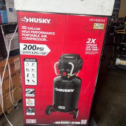 HUSKY AIR COMPRESSOR 30 GALLON 