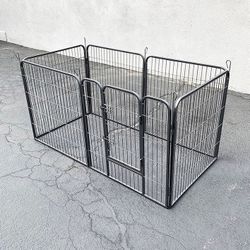 (NEW) $85 Heavy Duty 32” Tall x 32” Wide x 6-Panel Pet Playpen Dog Crate Kennel Exercise Cage Fence
