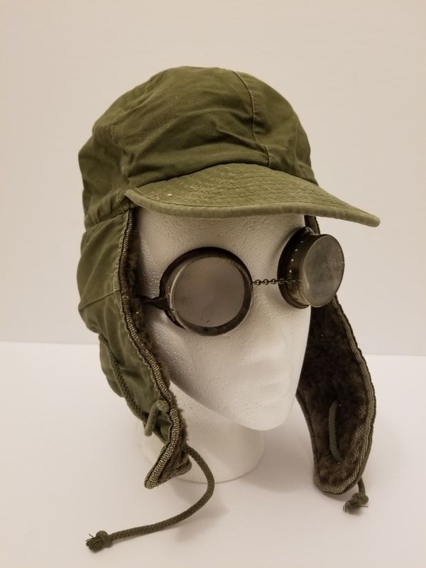 Vintage Old Military/Aviation Hat And Goggles for Sale in St. Charles