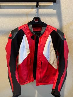 Alpinestars Leather Jacket Moto Size US 46