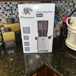 NIB Floisdace Cold Press Juicer, Juicers Machines - 5.3" Large Feed Chute