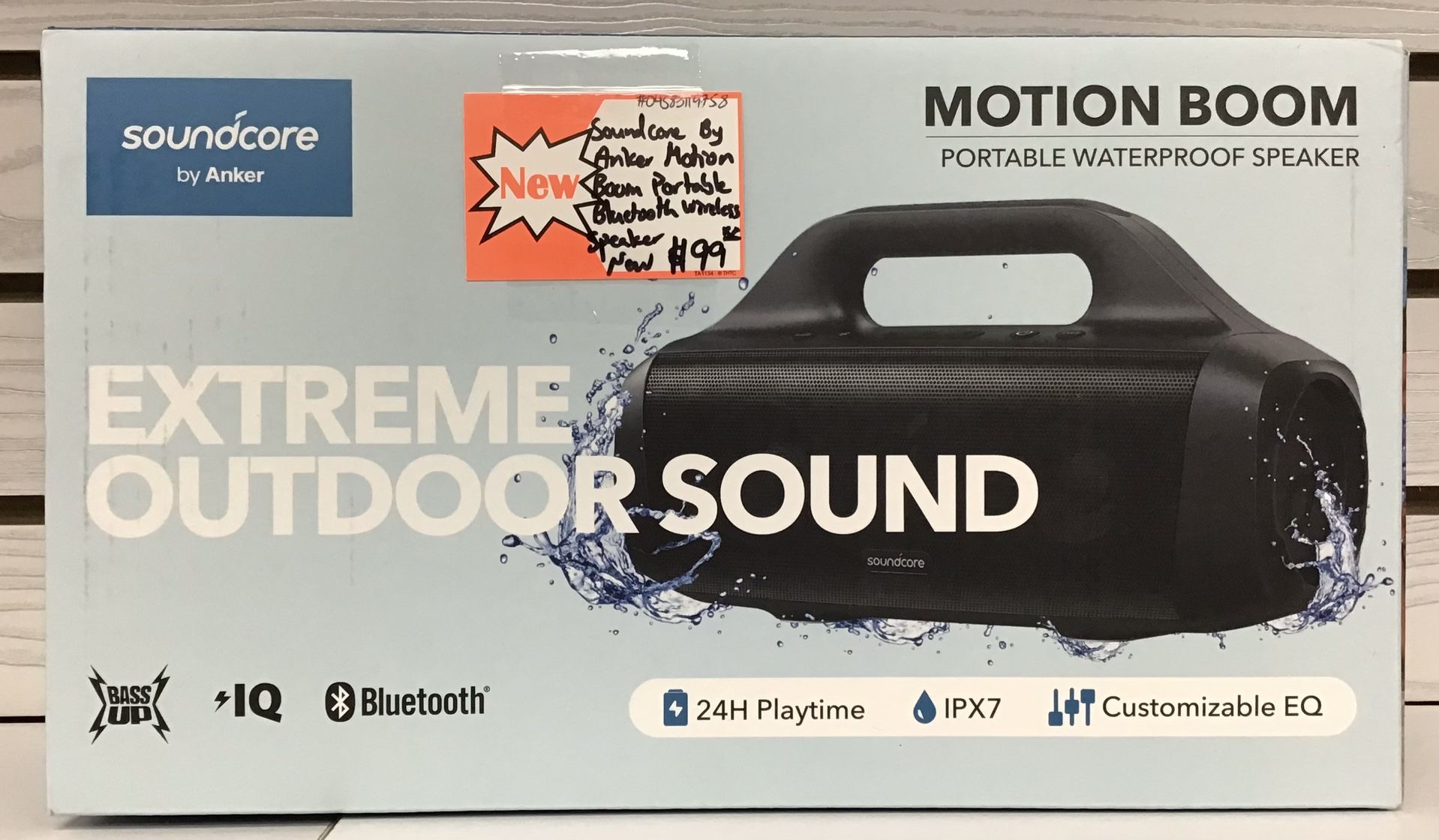 Soundcore By Anger Motion Boom Portable Bluetooth Wireless Speaker New