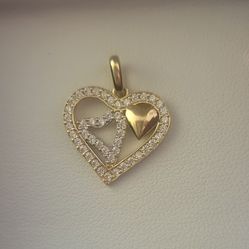 14 k Gold  
Heart Pendant 