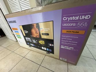 Samsung TV 55Inch , new in box, never been opened, model 2025 4K Smart TV 8000 FB