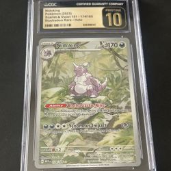Cgc Pristine 10 Nidoking Illustration Rare